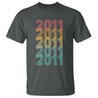 15th Birthday T Shirt Vintage 2011 Retro 15 Years Old Birthday