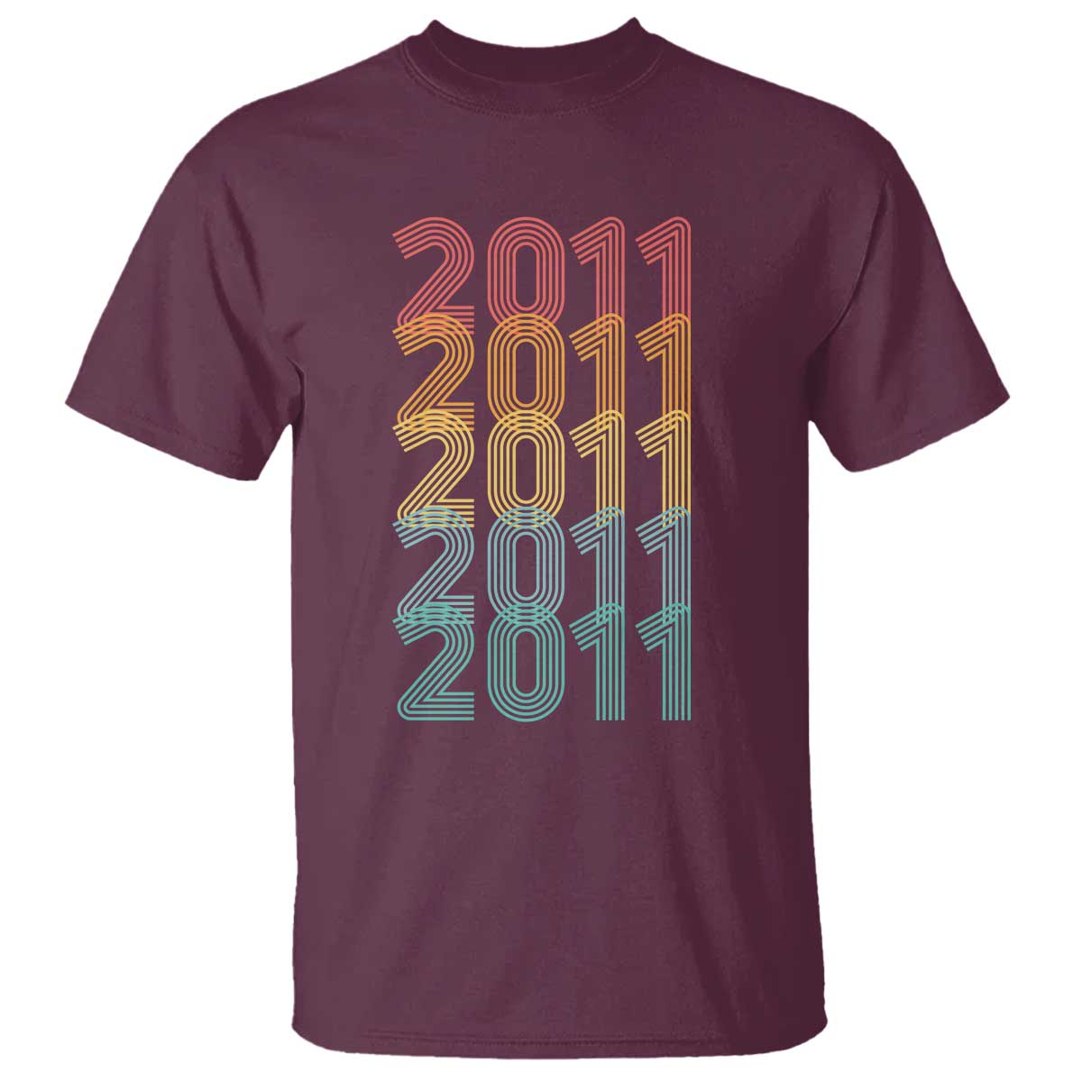 15th Birthday T Shirt Vintage 2011 Retro 15 Years Old Birthday