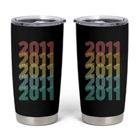 15th Birthday Tumbler Cup Vintage 2011 Retro 15 Years Old Birthday