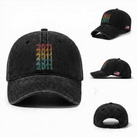 15th Birthday Washed Cotton Baseball Cap Vintage 2011 Retro 15 Years Old Birthday