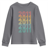 15th Birthday Youth Sweatshirt Vintage 2011 Retro 15 Years Old Birthday