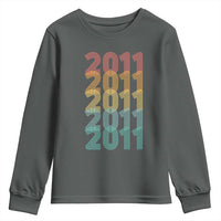 15th Birthday Youth Sweatshirt Vintage 2011 Retro 15 Years Old Birthday