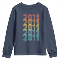 15th Birthday Youth Sweatshirt Vintage 2011 Retro 15 Years Old Birthday