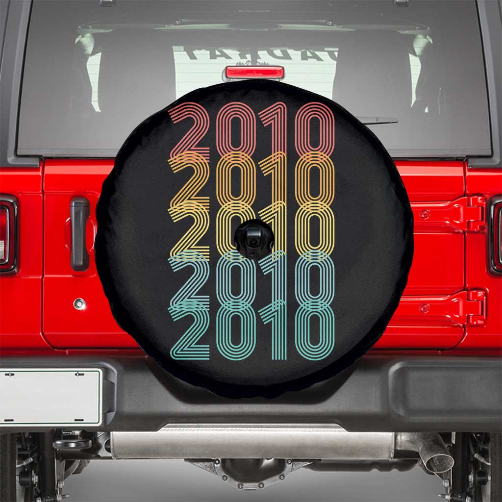 16th Birthday Spare Tire Cover Vintage 2010 Retro 16 Years Old Birthday