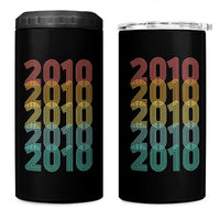 16th Birthday 4 in 1 Can Cooler Tumbler Vintage 2010 Retro 16 Years Old Birthday