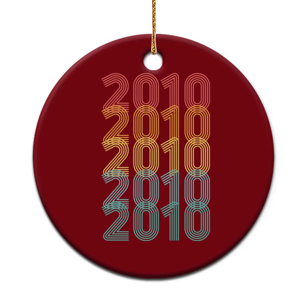16th Birthday Ceramic Ornament Vintage 2010 Retro 16 Years Old Birthday