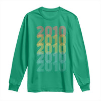 16th Birthday Long Sleeve Shirt Vintage 2010 Retro 16 Years Old Birthday