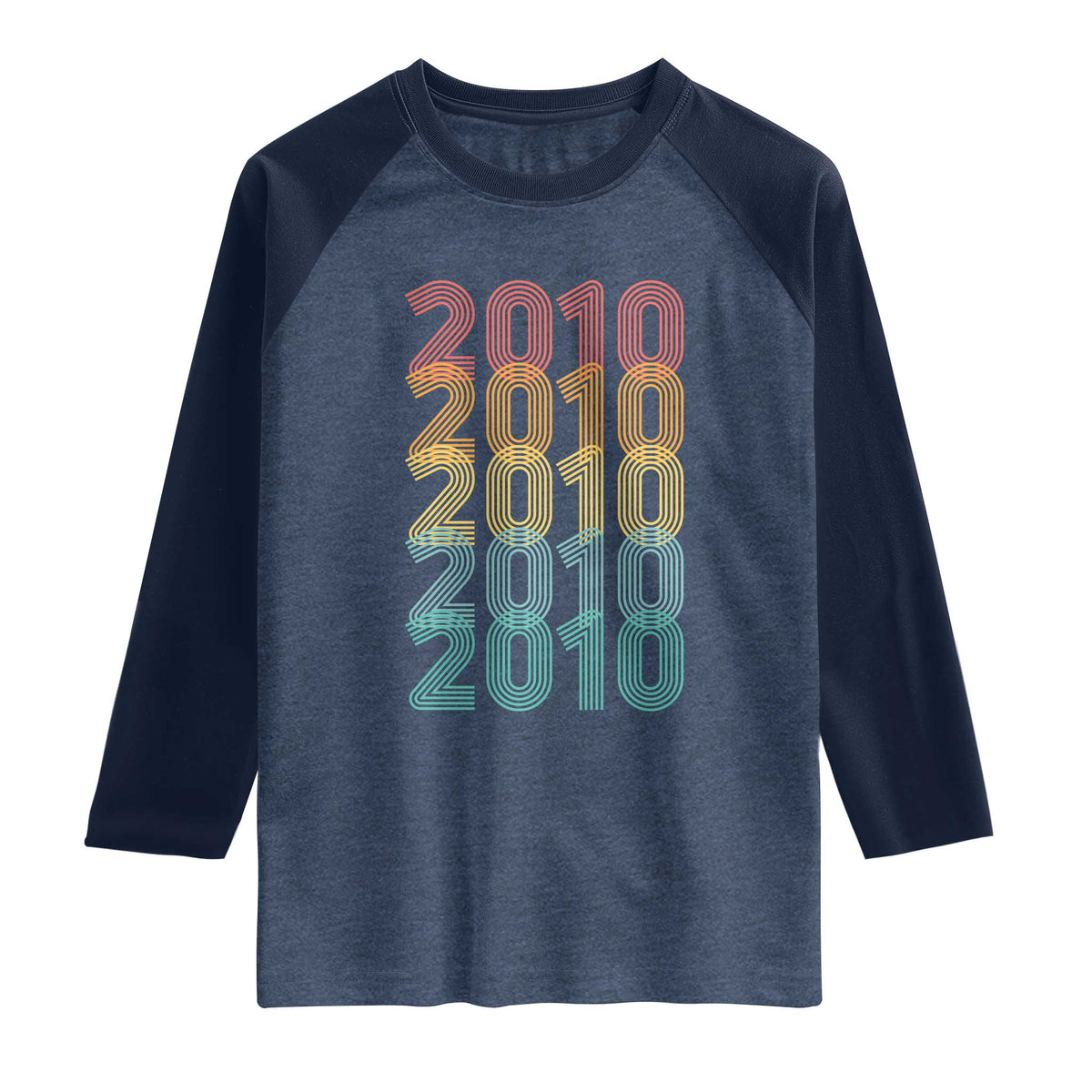 16th Birthday Raglan Shirt Vintage 2010 Retro 16 Years Old Birthday
