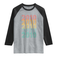 16th Birthday Raglan Shirt Vintage 2010 Retro 16 Years Old Birthday