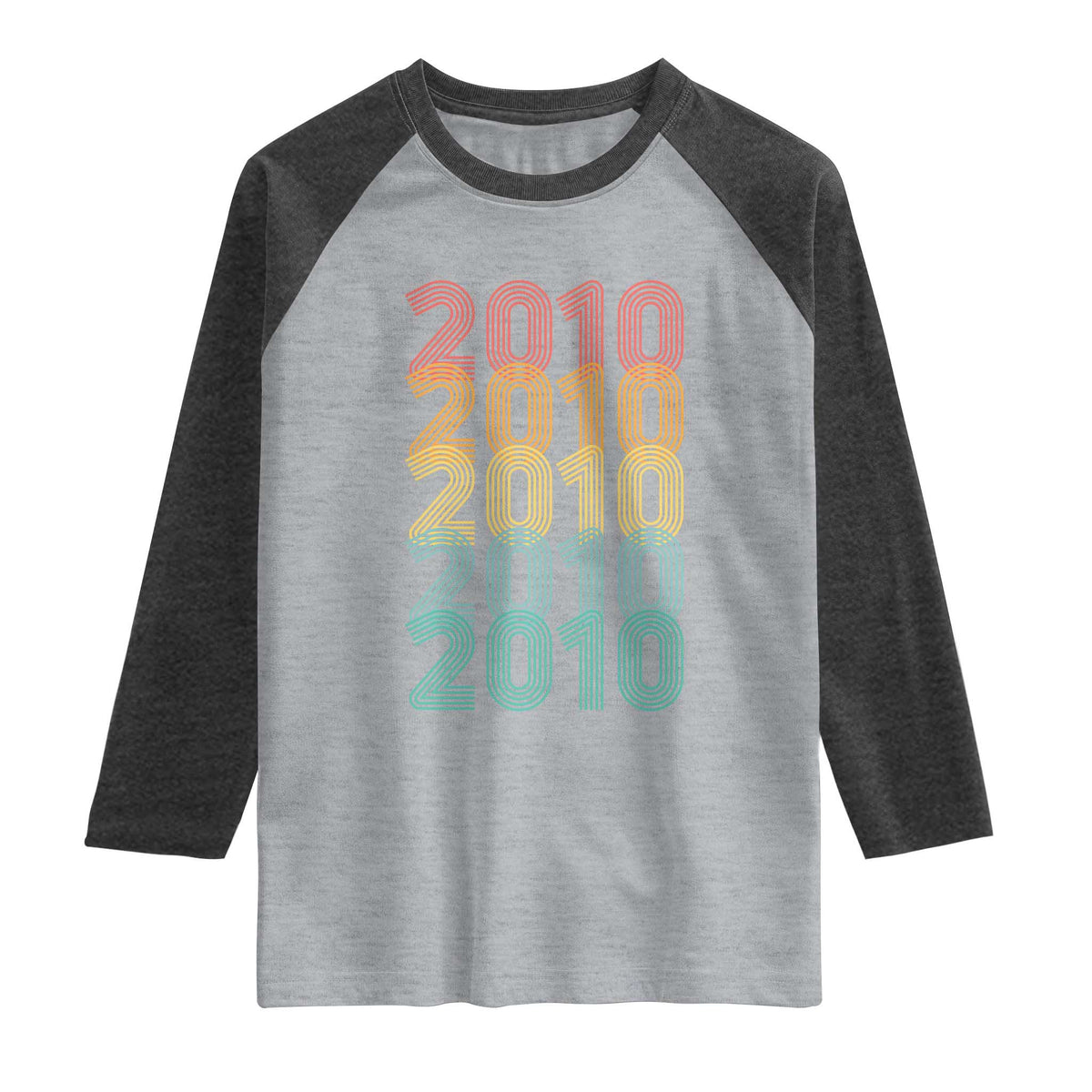 16th Birthday Raglan Shirt Vintage 2010 Retro 16 Years Old Birthday