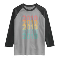 16th Birthday Raglan Shirt Vintage 2010 Retro 16 Years Old Birthday