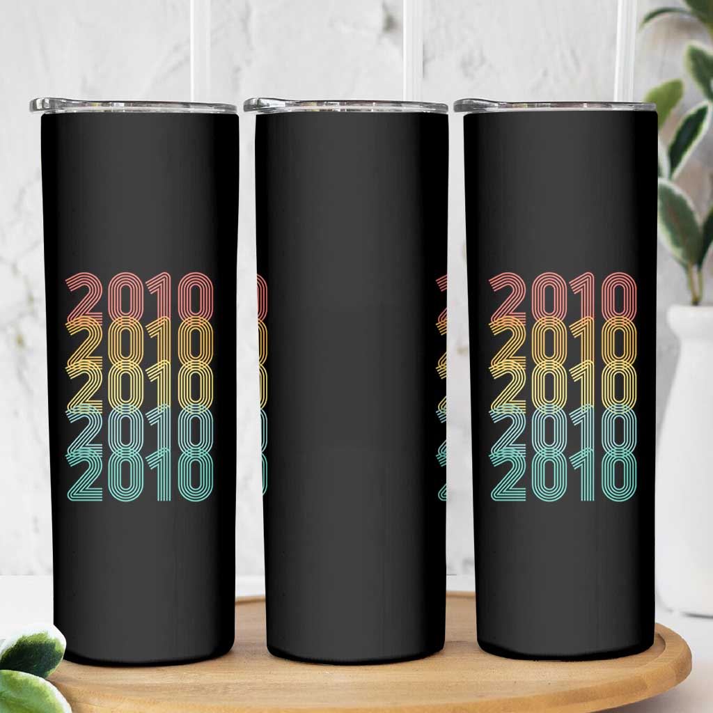16th Birthday Skinny Tumbler Vintage 2010 Retro 16 Years Old Birthday