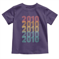 16th Birthday Toddler T Shirt Vintage 2010 Retro 16 Years Old Birthday