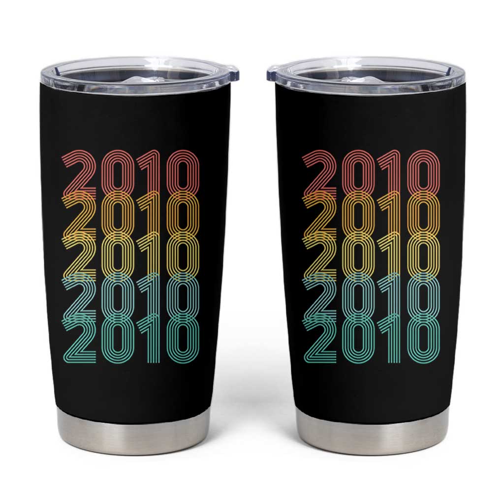 16th Birthday Tumbler Cup Vintage 2010 Retro 16 Years Old Birthday