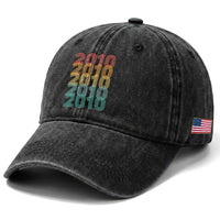 16th Birthday Washed Cotton Baseball Cap Vintage 2010 Retro 16 Years Old Birthday