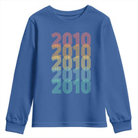 16th Birthday Youth Sweatshirt Vintage 2010 Retro 16 Years Old Birthday