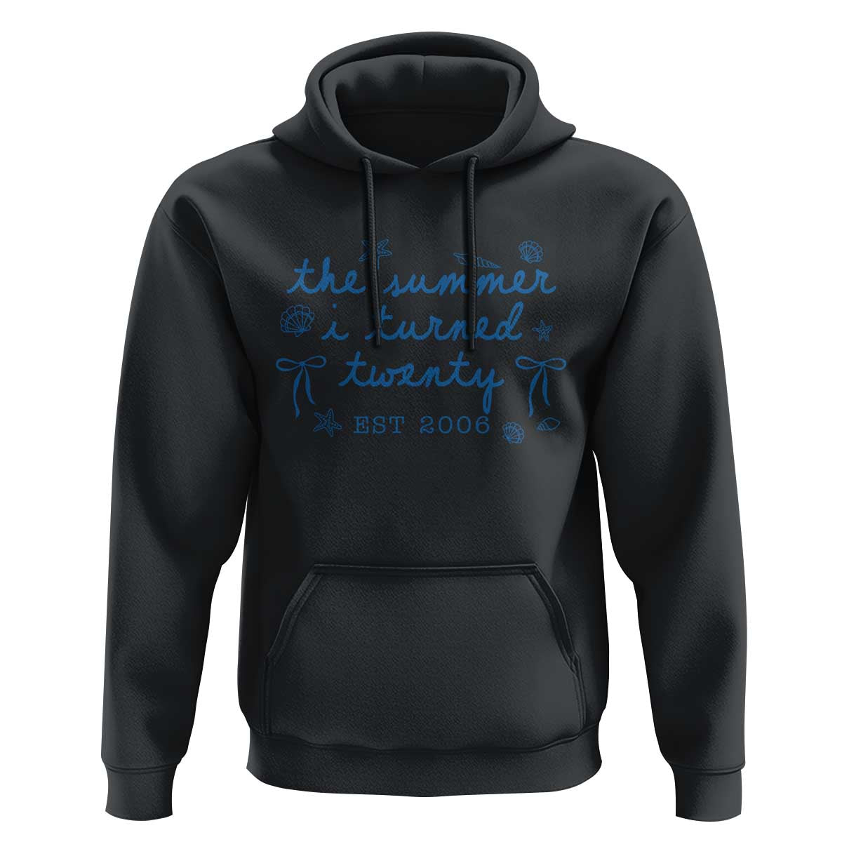 The Summer I Turned Thirty Funny 30th Birthday Est 1996 Hoodie Summer Coastal Birthday Seashell Bow