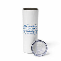 The Summer I Turned Thirty Funny 30th Birthday Est 1996 Skinny Tumbler Summer Coastal Birthday Seashell Bow