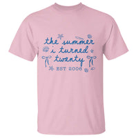 The Summer I Turned Thirty Funny 30th Birthday Est 1996 T Shirt Summer Coastal Birthday Seashell Bow
