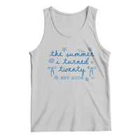 The Summer I Turned Thirty Funny 30th Birthday Est 1996 Tank Top Summer Coastal Birthday Seashell Bow