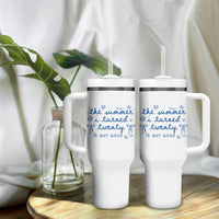 The Summer I Turned Thirty Funny 30th Birthday Est 1996 Tumbler With Handle Summer Coastal Birthday Seashell Bow