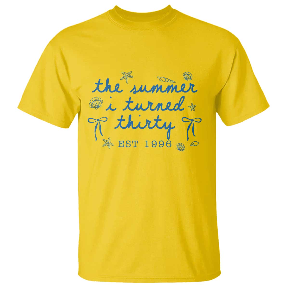 The Summer I Turned Twenty Funny 20th Birthday Est 2006 T Shirt Summer Coastal Birthday Seashell Bow
