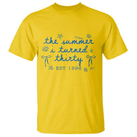 The Summer I Turned Twenty Funny 20th Birthday Est 2006 T Shirt Summer Coastal Birthday Seashell Bow