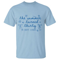 The Summer I Turned Twenty Funny 20th Birthday Est 2006 T Shirt Summer Coastal Birthday Seashell Bow