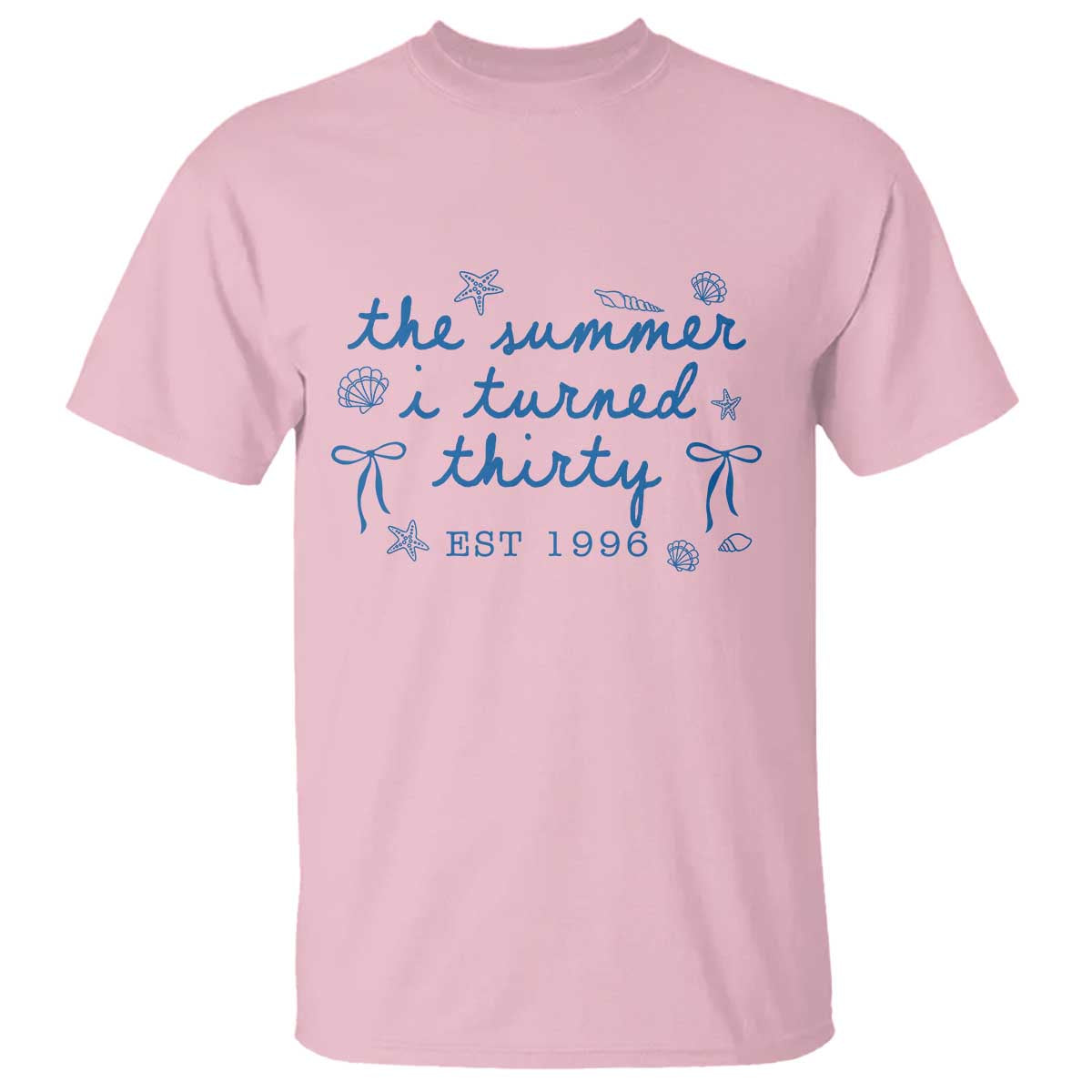 The Summer I Turned Twenty Funny 20th Birthday Est 2006 T Shirt Summer Coastal Birthday Seashell Bow