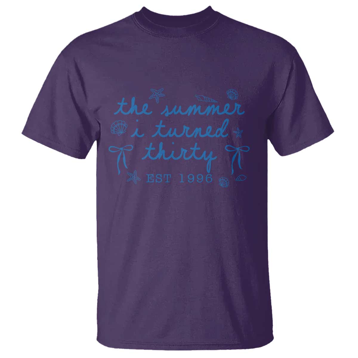 The Summer I Turned Twenty Funny 20th Birthday Est 2006 T Shirt Summer Coastal Birthday Seashell Bow