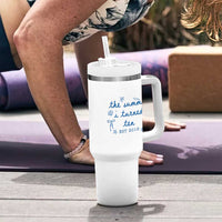 The Summer I Turned Ten Funny 10th Birthday Est 2016 Tumbler With Handle Summer Coastal Birthday Seashell Bow