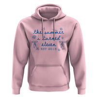 The Summer I Turned Eleven Funny 11th Birthday Est 2015 Hoodie Summer Coastal Birthday Seashell Bow