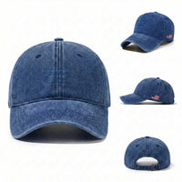 The Summer I Turned Eleven Funny 11th Birthday Est 2015 Washed Cotton Baseball Cap Summer Coastal Birthday Seashell Bow