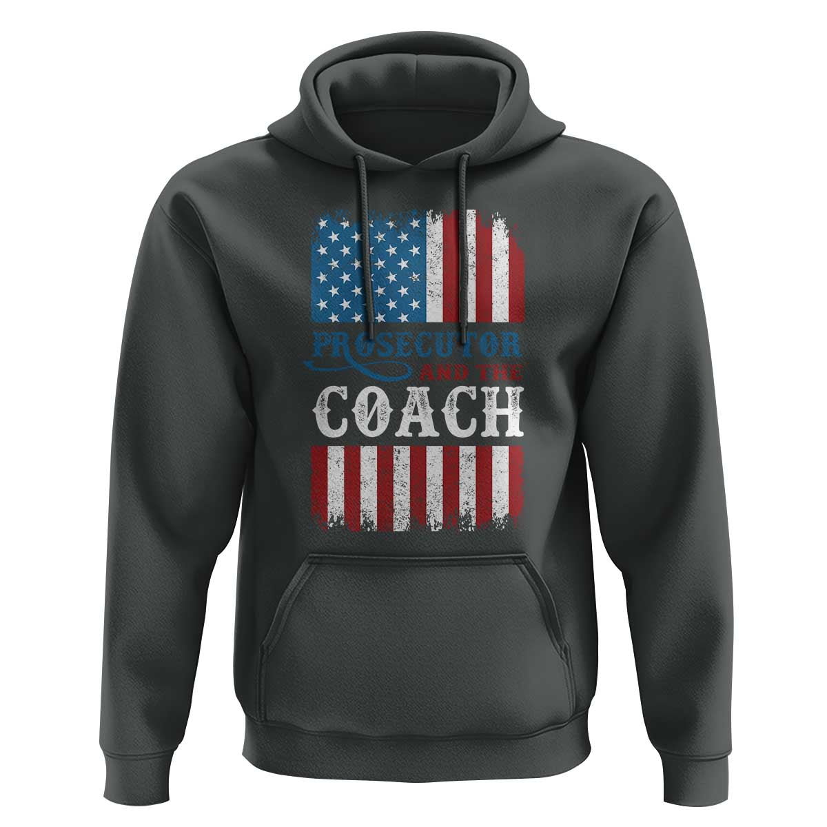 Harris Walz Hoodie Prosecutor And The Coach 2024 Vintage American Flag - Wonder Print Shop