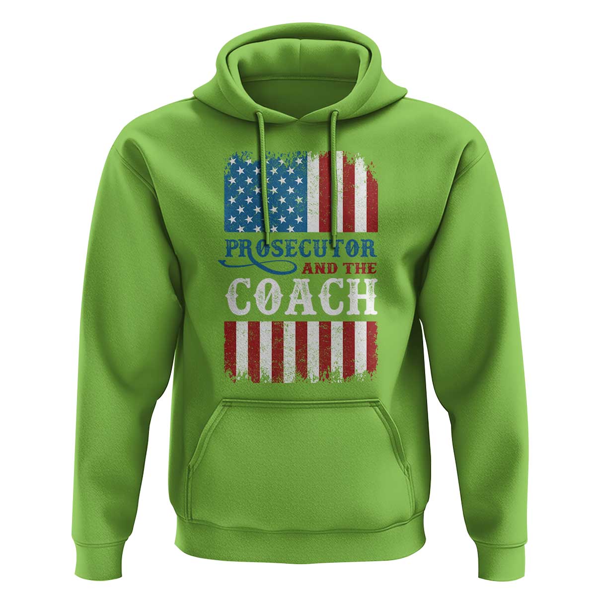Harris Walz Hoodie Prosecutor And The Coach 2024 Vintage American Flag - Wonder Print Shop