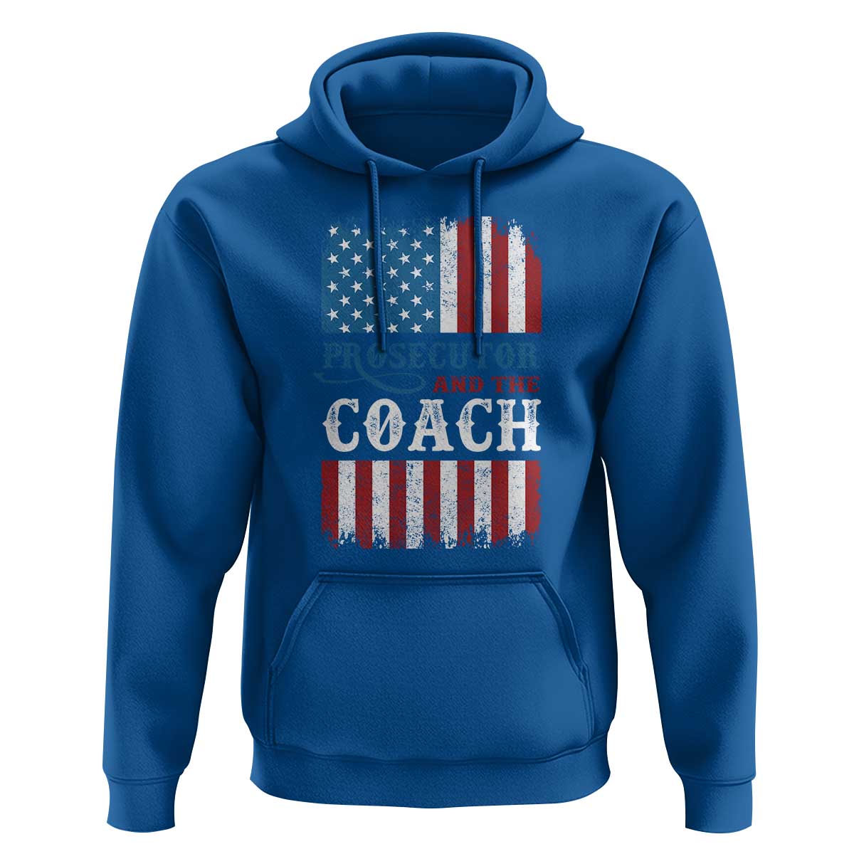 Harris Walz Hoodie Prosecutor And The Coach 2024 Vintage American Flag - Wonder Print Shop