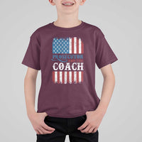 Harris Walz T Shirt For Kid Prosecutor And The Coach 2024 Vintage American Flag - Wonder Print Shop