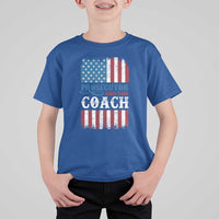 Harris Walz T Shirt For Kid Prosecutor And The Coach 2024 Vintage American Flag - Wonder Print Shop