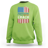 Harris Walz Sweatshirt Prosecutor And The Coach 2024 Vintage American Flag - Wonder Print Shop