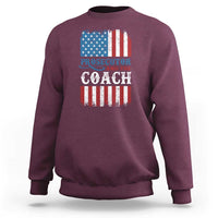 Harris Walz Sweatshirt Prosecutor And The Coach 2024 Vintage American Flag - Wonder Print Shop