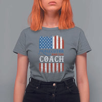 Harris Walz T Shirt For Women Prosecutor And The Coach 2024 Vintage American Flag - Wonder Print Shop
