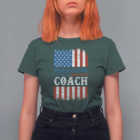 Harris Walz T Shirt For Women Prosecutor And The Coach 2024 Vintage American Flag - Wonder Print Shop