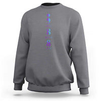 Suicide Prevention Awareness Sweatshirt 988 Suicide Prevention Hotline 988 Purple Teal Semicolon - Wonder Print Shop
