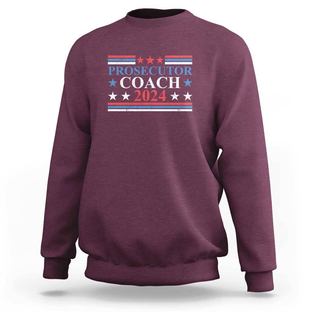 Harris Walz Sweatshirt Prosecutor Coach 2024 Presidential Election - Wonder Print Shop