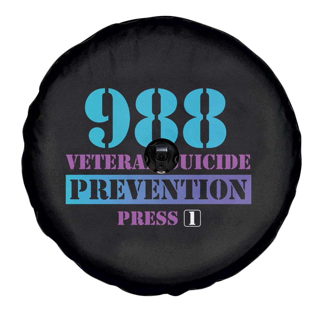 Suicide Prevention Awareness Spare Tire Cover 988 Veteran Suicide Prevention Press 1