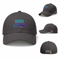 Suicide Prevention Awareness Baseball Cap 988 Veteran Suicide Prevention Press 1
