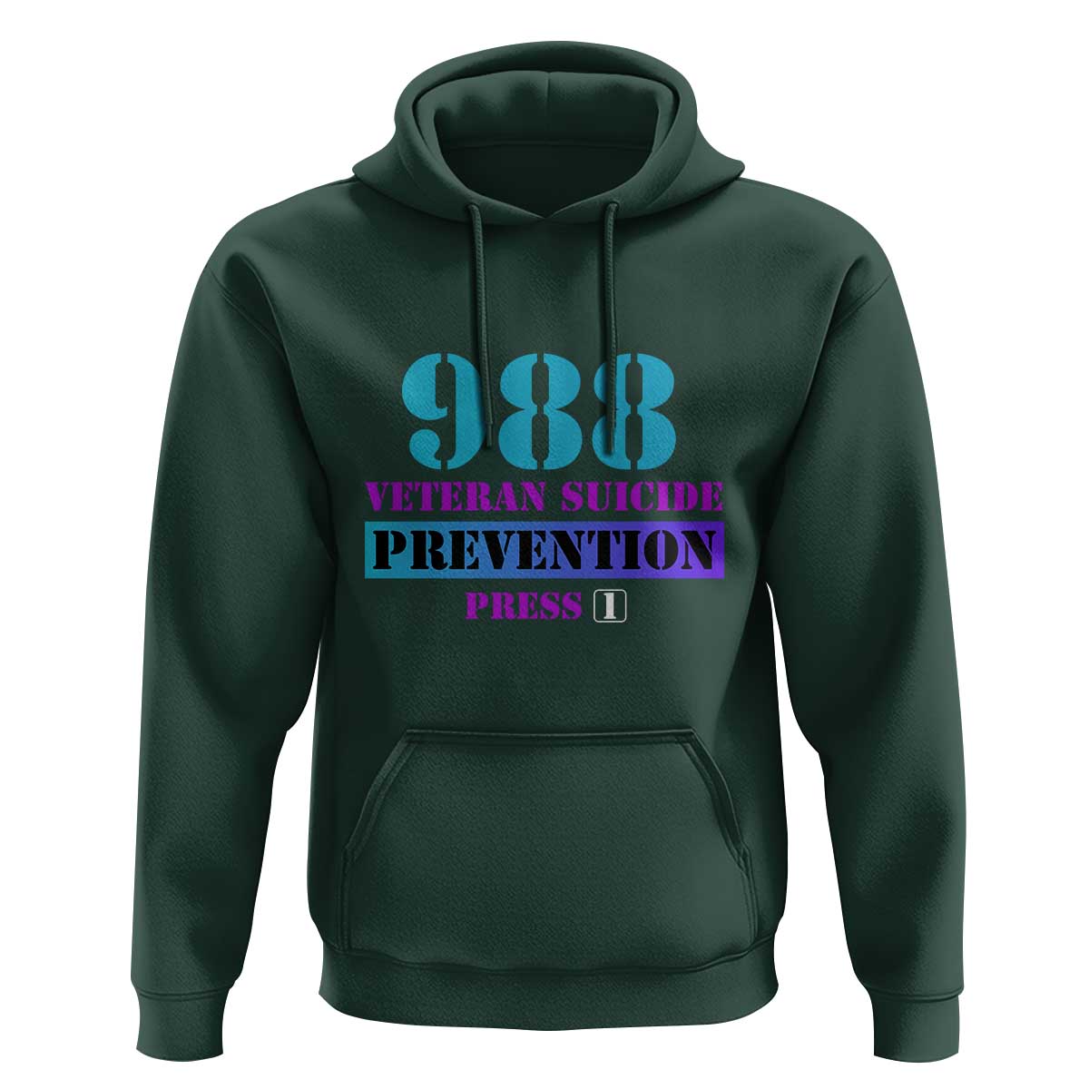 Suicide Prevention Awareness Hoodie 988 Veteran Suicide Prevention Press 1 - Wonder Print Shop