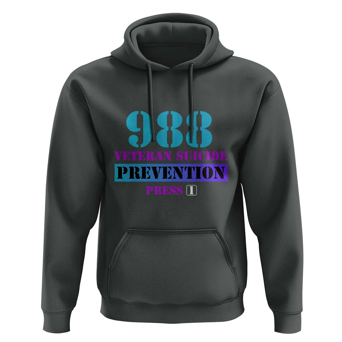 Suicide Prevention Awareness Hoodie 988 Veteran Suicide Prevention Press 1 - Wonder Print Shop
