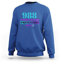 Suicide Prevention Awareness Sweatshirt 988 Veteran Suicide Prevention Press 1 - Wonder Print Shop
