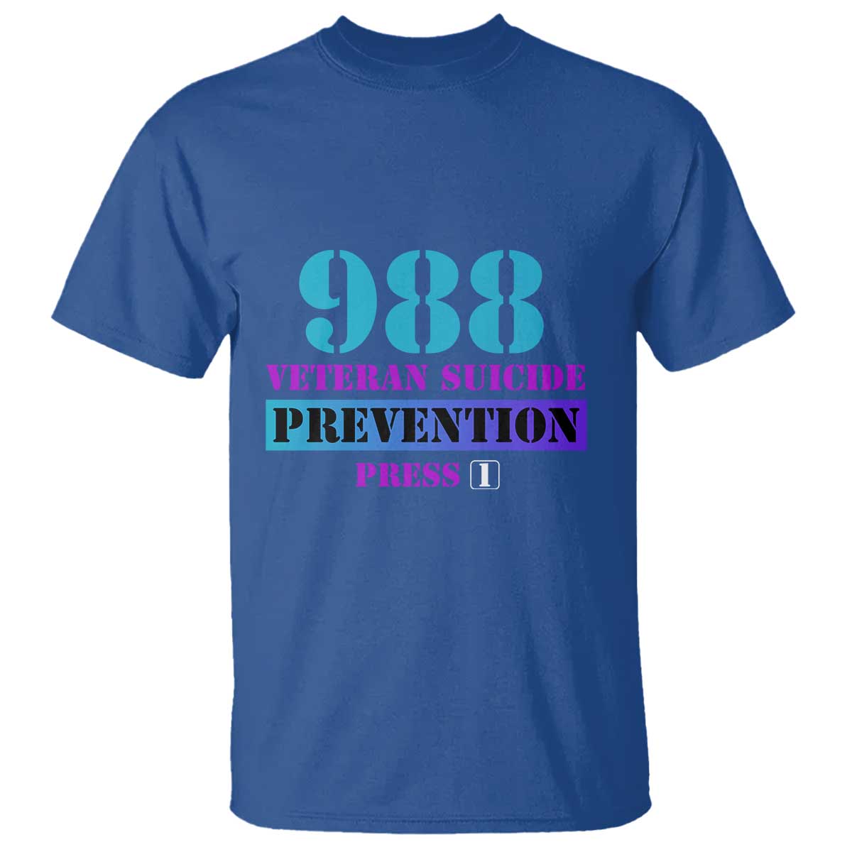 Suicide Prevention Awareness T Shirt 988 Veteran Suicide Prevention Press 1 - Wonder Print Shop